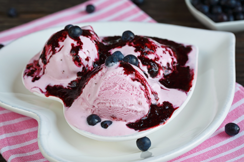 Blueberry Cheesecake Ice Cream