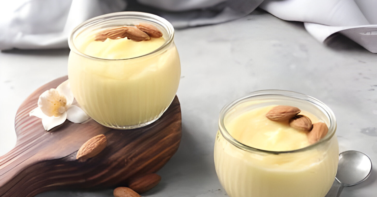 Pudding with Almond Milk | Almond milk dessert | Pudding recipe | Healthy dessert