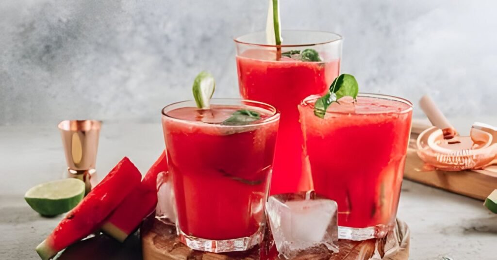 Watermelon basil lemonade | Summer drinks | Refreshing drinks