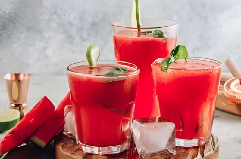 Watermelon Basil Lemonade