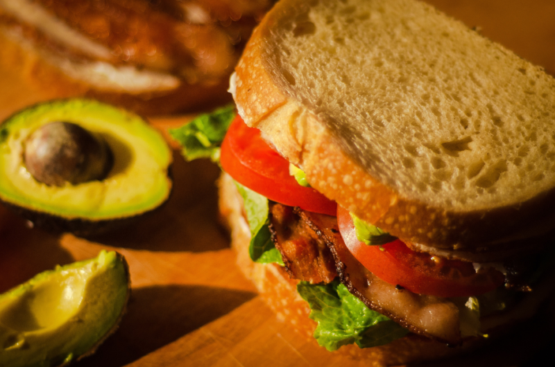 Avocado And Tomato Sandwich