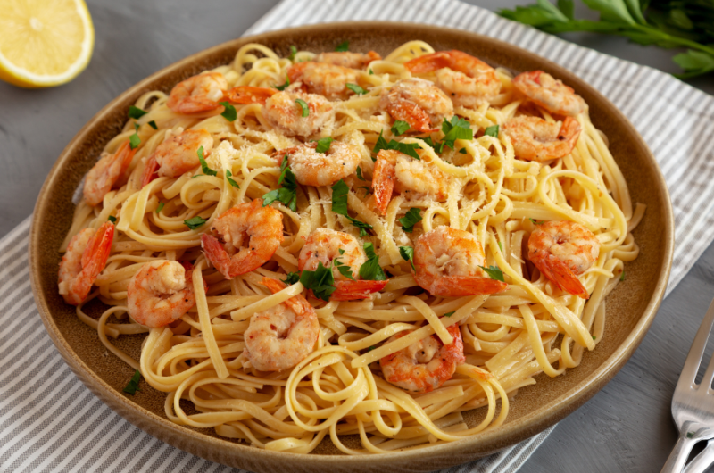 Garlic Butter Shrimp Pasta