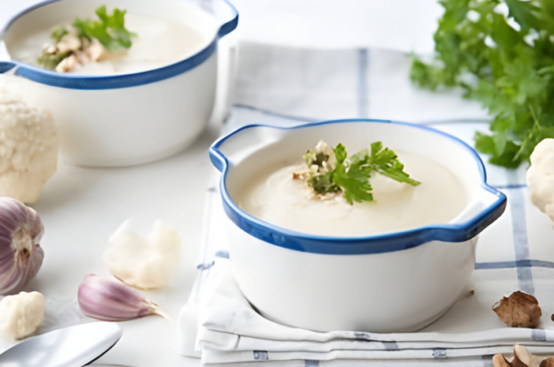 Roasted Garlic Mashed Cauliflower